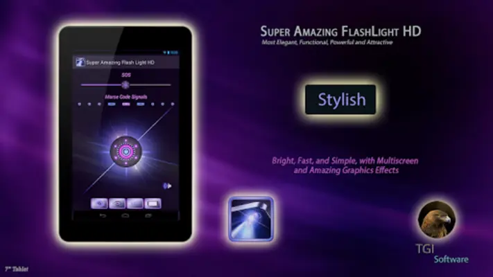 FlashLight (Super Amazing HD) android App screenshot 2